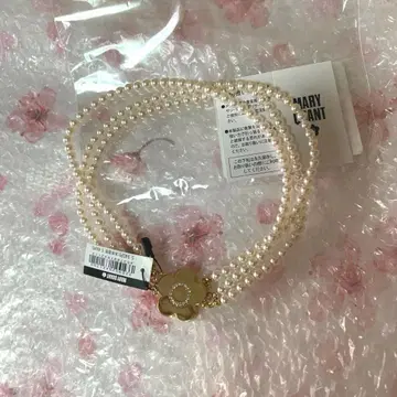 택 포함 새상품 마리 메리퀀트 데이지 마그넷 펄 목걸이 초커