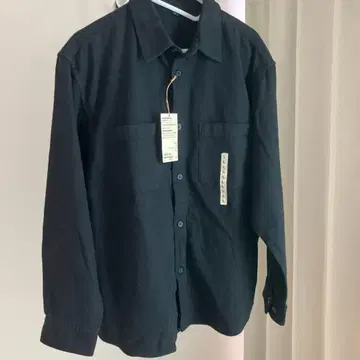 무인양품 셔츠 자켓 양면 기모 플란넬 블랙