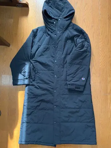 새상품급 champion 벤치 코트 M 블랙 롱 코트