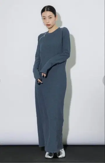 UNITED TOKYO 치리멘 자카드 원피스