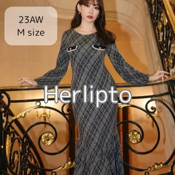 하립투 23AW Vosges Jacquard Knit Dress