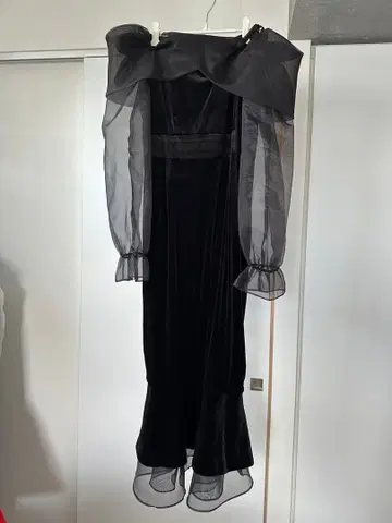 [Randy] 블랙 롱 드레스