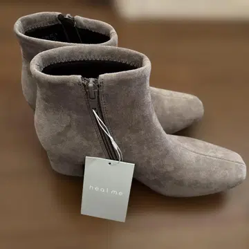 heal me 스웨이드 베이지 중간 힐