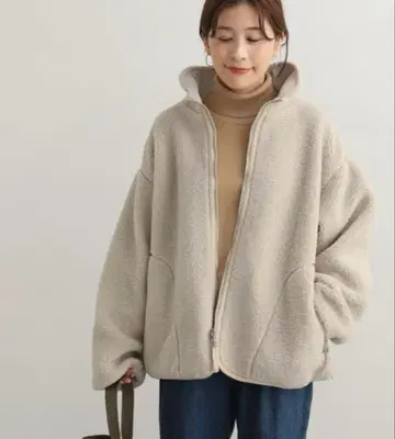 보아 지퍼 리버서블 자켓