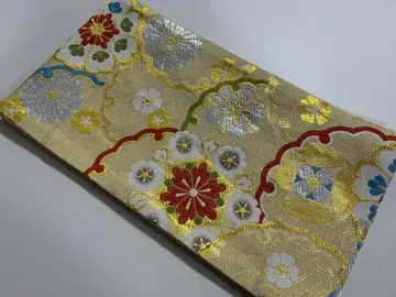 대특가!! 후리소데용 후쿠로 오비 눈꽃무늬에 꽃무늬 204