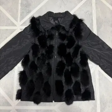 블랙 퍼 포함 자켓