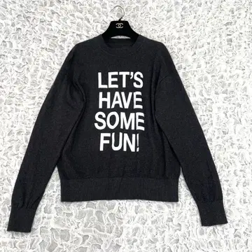 스픽 앤 스팬 러버 프린트 니트 풀오버 캐시미어 혼방