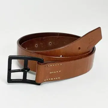 스위스군 브라운 빈티지 가죽 벨트 (새상품 데드스탁)