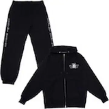 [ KRHYME DESIGN ] HOODED ZIP SWEAT SETUP