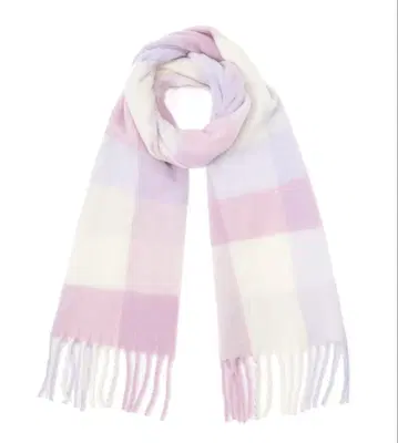 JILL by JILL STUART 블록 체크 스톨 라벤더