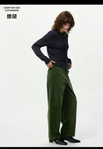 UNIQLO x 콘토워드코토니에 코디 로이 커브 팬츠 S 보통 기장 그린
