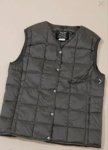 TAION 체온 다운 베스트 여성용 L 사이즈 수납 가방 포함