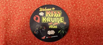 KISS KRUISE Las Vegas 스티커 씰 홍백 종이꽃가루