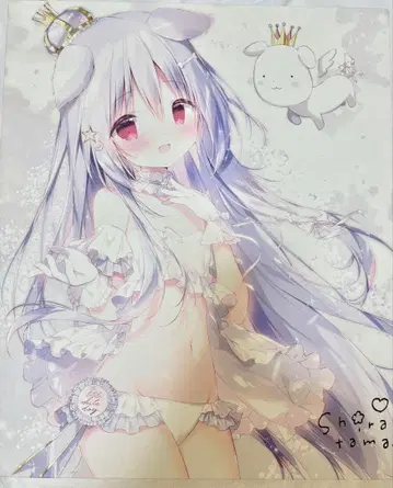 시라타마코 10주년 캔버스 아트 사인 포함