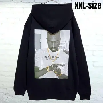 [ 새상품 ] 2pac 후드티 블랙 4