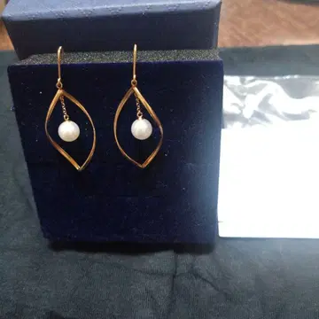 K10 YG 담수 펄 귀걸이