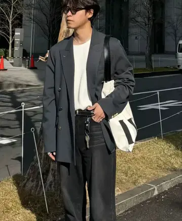 luraku 테일러드 자켓 그레이 [ 완판 재판매 없음 ]