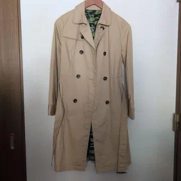 무민 그림체 안감 부착 트렌치코트