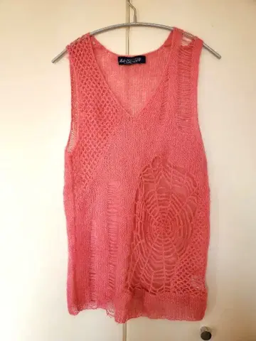 batsu-club 거미줄 모헤어 니트 스파이더 웹