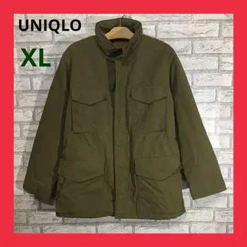 새상품급 유니클로 밀리터리 자켓 남성용 XL 카키