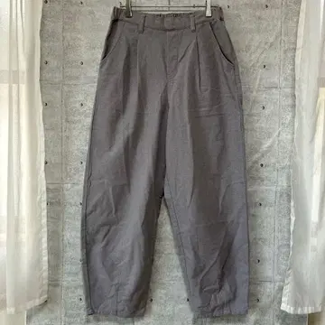 스튜디오 클립 와이드 팬츠 코튼 린넨 혼방 루즈핏