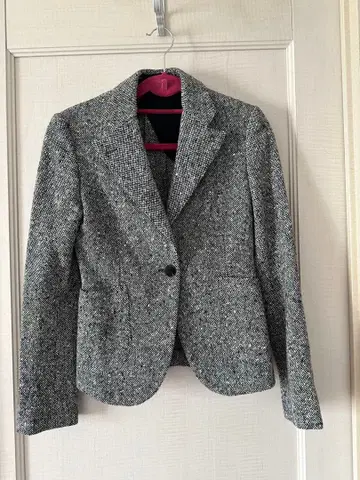 Bassett Walker 그레이 계열 트위드 자켓 42