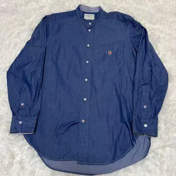 매킨토시 철학 버킹엄 베어 데님풍 노카라 긴팔