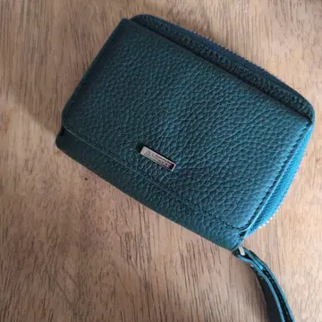 그린 가죽 코인 케이스 8포켓