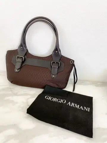 #조르지오 아르마니 브라운 핸드백 더스트백 포함