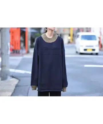 MyBeautifulLandlet 니트 절개 빅 맨투맨