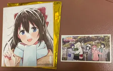 영화 사키 제2장 입장객 특전 미니 색지 사쿠라자카 시즈쿠