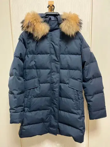 PYRENEX 피레넥스 그레노블 다운 코트 퍼 포함 40 네이비