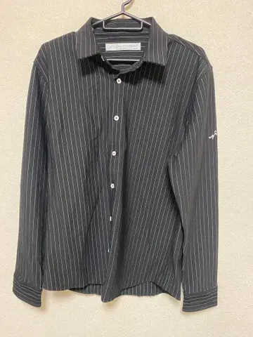 CALL & RESPONSE 블랙 스트라이프 셔츠