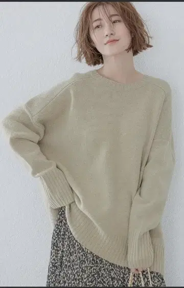 apart by lowrys 따뜻한 울 니트 베이지 프리 사이즈