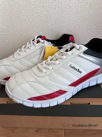 Golden Bear 스니커즈 화이트/레드/실버