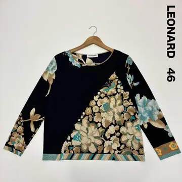 새상품급 LEONARD 레오나르 실크 100% 이탈리아제 풀오버 46