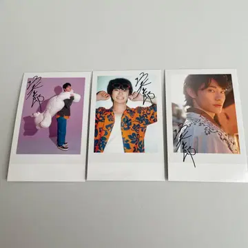 마에다 켄타로 남색 폴라로이드풍 카드 오사카 3장 세트