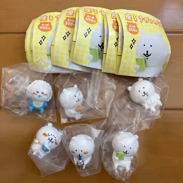 앉아있는 나가노의 곰 가챠 전 6종 컴플리트 세트 미개봉 새상품