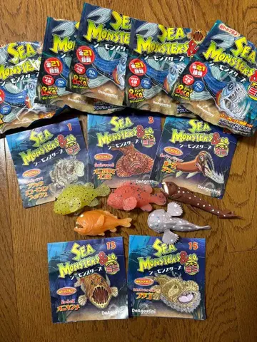 씨 몬스터즈&co. 미니 5개 세트 개봉 완료, 미사용