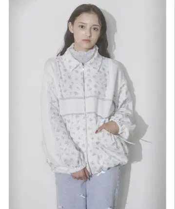 floral 콤비 트랙 자켓