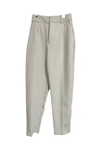 ZARA 베이지 테이퍼드 슬랙스 S