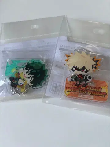 히로아카 피그파 미도리야 이즈쿠 바쿠고 카츠키 아크릴 키링 세트