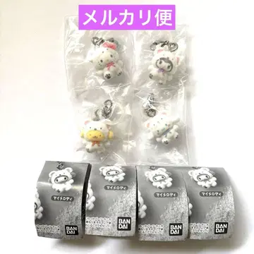산리오 캐릭터즈 메지루시 액세서리 후와후와 스노우 4개 세트 2