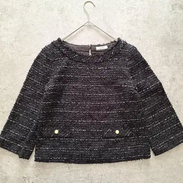 BALLSEY 트위드 티셔츠 골드 버튼