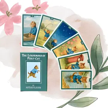 미사용 새상품 퍼시캣 르노흐망 카드 기본 카드 36장 점술 고양이 귀여운