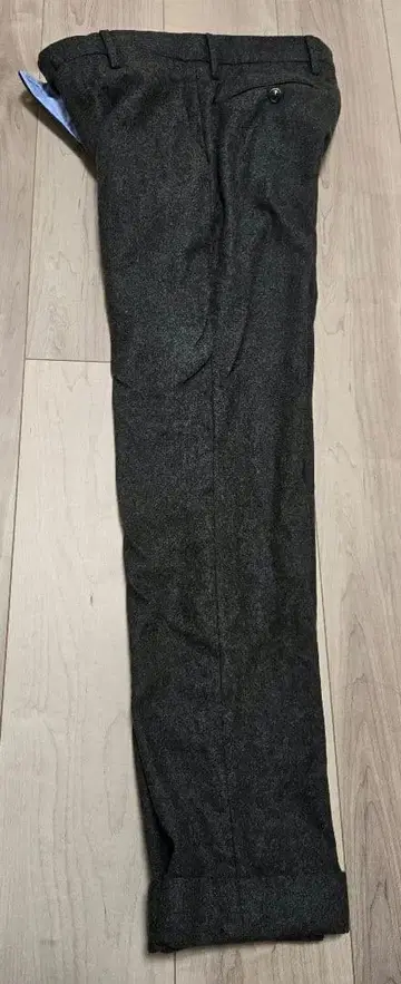 PT01 남성용 그레이 울 팬츠 사이즈 44