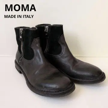 [가죽] K11 MOMA 사이드 지퍼 부츠 38 천연 가죽 이탈리아제
