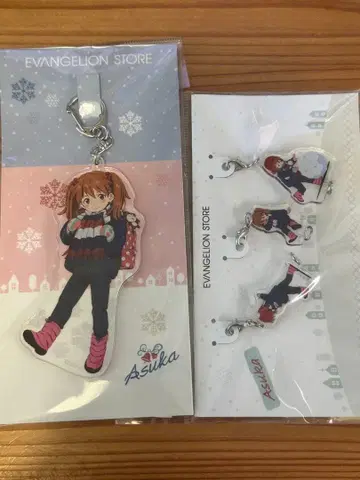 에바 꼬마 아스카 아크릴 키링 아크릴 참