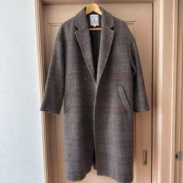 niko and - 체크 빅 체스터 코트 L