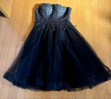 블랙 드레스 종아리 기장